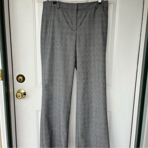 •Jones New York•  Navy/White Glen Check Plaid Wool Blend Slacks - Size 10